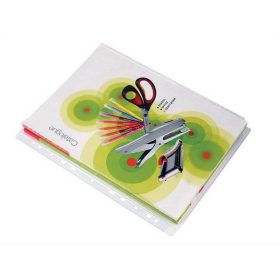   Katalógustartó genotherm, lefűzhető, A4, 150 mikron, víztiszta, 20mm, VICTORIA OFFICE