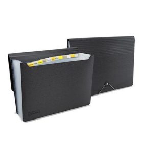   Harmonikamappa, A4, PP, 13 rekeszes, RAPESCO "Germ-Savvy™", matt fekete