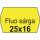 Árazószalag, 25x16 FLUO citrom