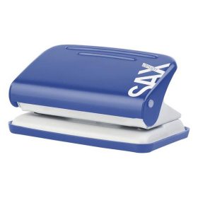   Lyukasztó, kétlyukú, 12 lap, SAX "Design 218", kék