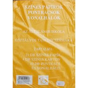 Színes papírok, pontrácsok 1.o.