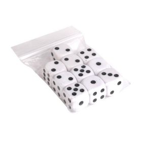 Dobókocka, műanyag, 10 darab
