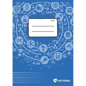   Füzet, tűzött, A5, vonalas, 32 lap, 1. osztály, VICTORIA PAPER Circle "14-32"