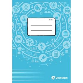   Füzet, tűzött, A5, vonalas, 32 lap, 2. osztály, VICTORIA PAPER Circle "16-32"