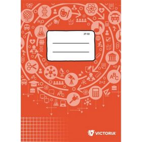   Füzet, tűzött, A5, kockás, 32 lap, VICTORIA PAPER Circle "27-32"