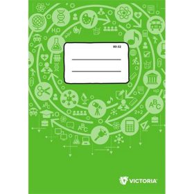   Füzet, tűzött, A4, sima, 32 lap, VICTORIA PAPER Circle "80-32"