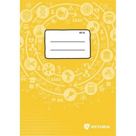  Füzet, tűzött, A4, francia kockás, 32 lap, VICTORIA PAPER Circle "88-32"