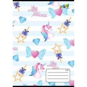   Füzet, tűzött, A5, vonalas, 32 lap, 1. osztály, COOL BY VICTORIA, "Princess", "14-32"