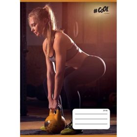   Füzet, tűzött, A5, vonalas, 32 lap, 4-8. osztály, COOL BY VICTORIA, "Fitness life", "21-32...