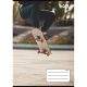 Füzet, tűzött, A5, vonalas, 32 lap, 4-8. osztály, COOL BY VICTORIA, "Skateboard", "21-32"