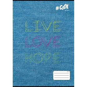   Füzet, tűzött, A4, kockás, 32 lap, COOL BY VICTORIA, "Live-love-hope", "87-32"