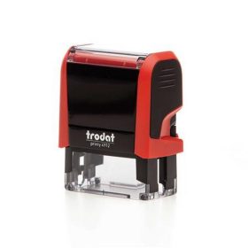   Bélyegző, TRODAT "Printy 4912", piros ház, fekete párnával