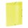 Gumis mappa, 30 mm, PP, A4, VIQUEL "Coolbox", áttetsző sárga