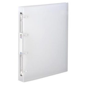   Gyűrűs könyv, 4 gyűrű, 40 mm, A4, maxi, PP, cserélhető címke, VIQUEL "Propyglass", víztisz...