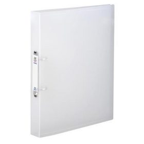   Gyűrűs könyv, 2 gyűrű, 40 mm, A4, maxi, PP, cserélhető címke, VIQUEL "Propyglass", víztisz...