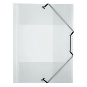   Gumis mappa, 15 mm, PP, A4, VIQUEL "Propyglass", áttetsző