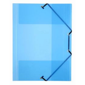   Gumis mappa, 15 mm, PP, A4, VIQUEL "Propyglass", kék