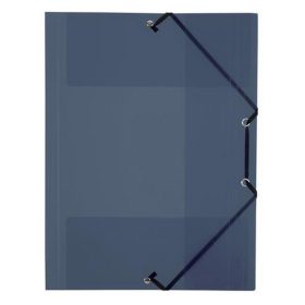   Gumis mappa, 15 mm, PP, A4, VIQUEL "Propyglass", füstszínű