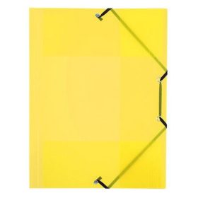   Gumis mappa, 15 mm, PP, A4, VIQUEL "Propyglass", sárga