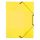 Gumis mappa, 15 mm, PP, A4, VIQUEL "Propyglass", sárga