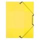Gumis mappa, 15 mm, PP, A4, VIQUEL "Propyglass", sárga