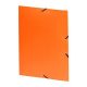 Gumis mappa, 15 mm, PP, A4, VIQUEL "Essentiel", narancssárga