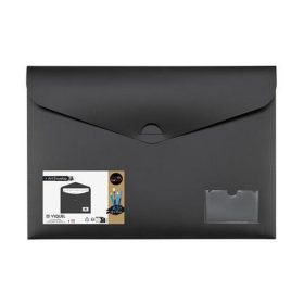   Irattartó tasak, A3, PP, bújtatós záródás, VIQUEL "Creativ Gallery", fekete