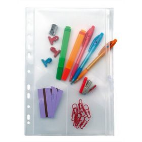   Genotherm, lefűzhető, cipzáras, A4, 200 mikron, víztiszta, 2 részes, VIQUEL