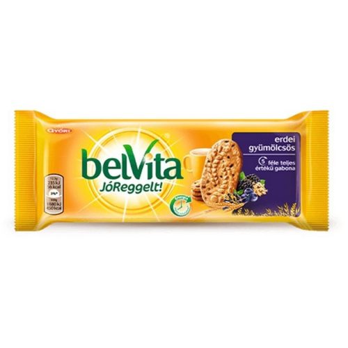 Keksz, 50 g, GYŐRI "Belvita Jó reggelt", erdei gyümölcsös