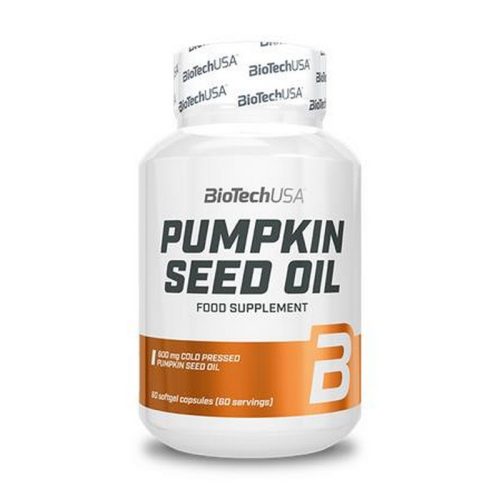 Étrend-kiegészítő tabletta, 60 tabletta, BIOTECH USA "Pumpkin Seed Oil"