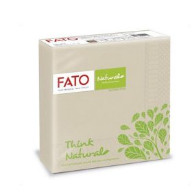   Szalvéta, 1/4 hajtogatott, 33x33 cm, FATO "Natural Style", havanna barna