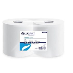   Törlőkendő, tekercses, 3 rétegű, LUCART, "Strong 3.500", hófehér