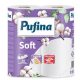 Háztartási papírtörlő, 2 rétegű, 50 lap, 2 tekercses, PUFINA "Soft"