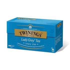 Fekete tea, 25x2 g, TWININGS "Lady grey"