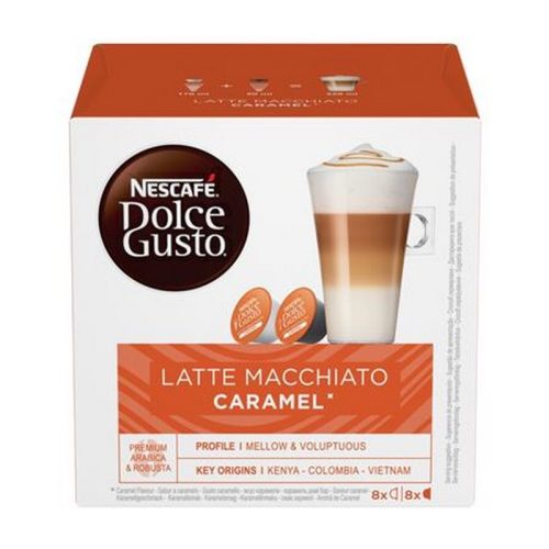 Kávékapszula, 8x2 db,  NESCAFÉ DOLCE GUSTO "Latte Macchiato", karamellás