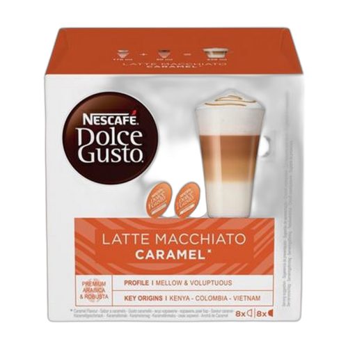 Kávékapszula, 8x2 db,  NESCAFÉ DOLCE GUSTO "Latte Macchiato", karamellás