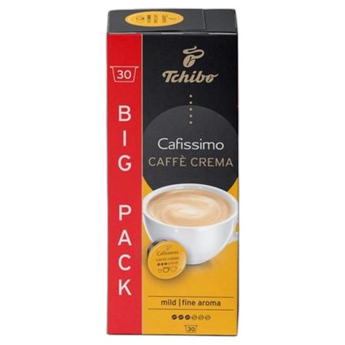 Kávékapszula, 30 db, TCHIBO "Cafissimo Caffé Crema Fine"