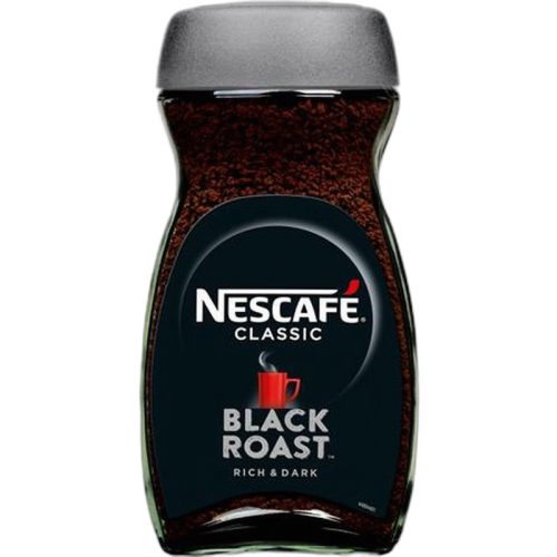 Instant kávé, 200 g, üveges, NESCAFÉ "Black Roast"