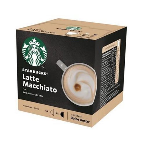 Kávékapszula, 12 db, STARBUCKS by Dolce GustoŽ, "Latte Macchiato"