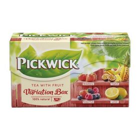   Fekete tea, 20x1,5 g, PICKWICK "Variációk Piros", eper, trópusi gyümölcs, erdei gyümölcs, ...