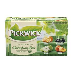   Fekete tea, 20x1,5 g, PICKWICK "Variációk Zöld", narancs, feketeribizli, alma, őszibarack