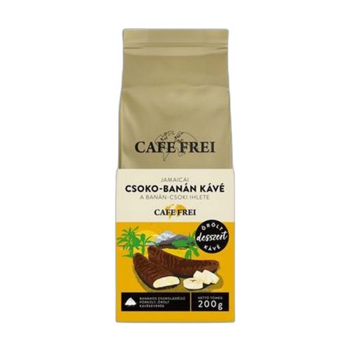 Kávé, pörkölt, őrölt, 200 g, CAFE FREI "Jamaicai Csoko-Banán"