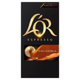   Coffee capsules, Nespresso® compatible, 10 pcs, JACOBS DOUWE EGBERTS "L'OR Colombia"
