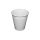 Műanyag pohár, 1,6 dl, 100 db, fehér