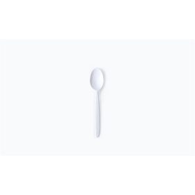   Evőkanál, műanyag, többször használatos, 18,5 cm, 50 db "Venus", fehér