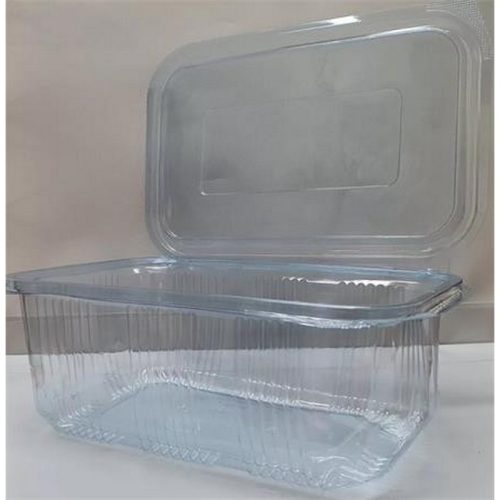 Ételtároló doboz, egybefedeles, újrahasznosított műanyag, szögletes, 750 ml, 100 db, "Part...