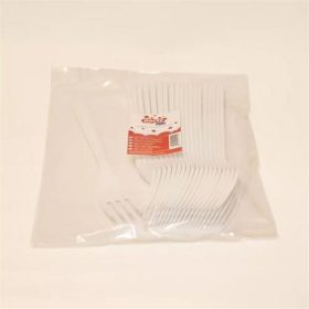   Villa, műanyag, többször használatos, 17 cm, 20 db "Prima", fehér