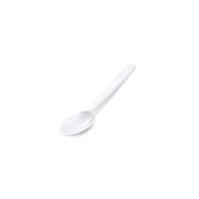   Evőkanál, műanyag, többször használatos, 18 cm, 50 db, fehér