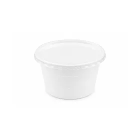   Műanyag gulyás tányér, tetőzhető, 750 ml, 50 db, fehér