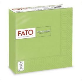   Szalvéta, 1/4 hajtogatott, 33x33 cm, FATO "Smart Table", zöldalma